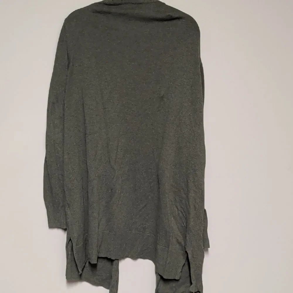 Chic Green Open Front Cardigan - Picture 6 of 7